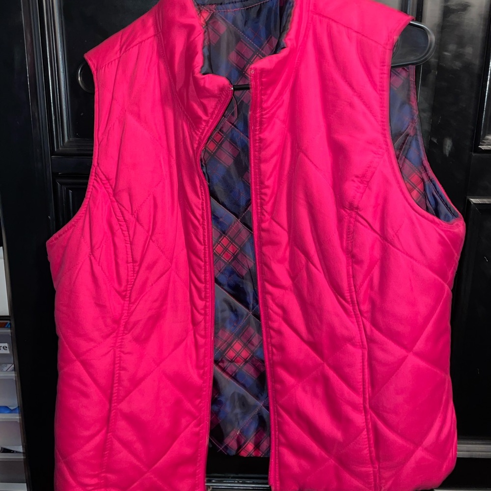 A pink vest